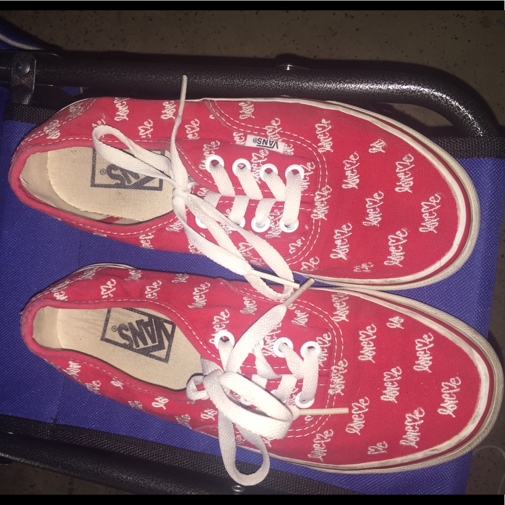 Red “love” Vans
